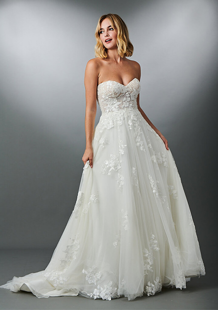 早い者勝ち❗70%off❗フランス製 ウェディングドレス&ベール·パニエ付 ウエディングドレス ビスチェタイプ 花嫁 二次会 プリンセスライン