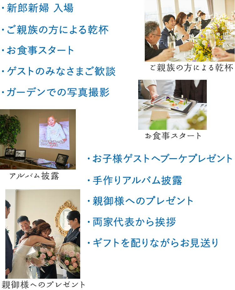 結婚式当日の流れと具体例 家族挙式99 000円 家族のみで少人数結婚式 結婚式当日の流れと具体例 家族挙式99 000円 家族のみで少人数結婚式