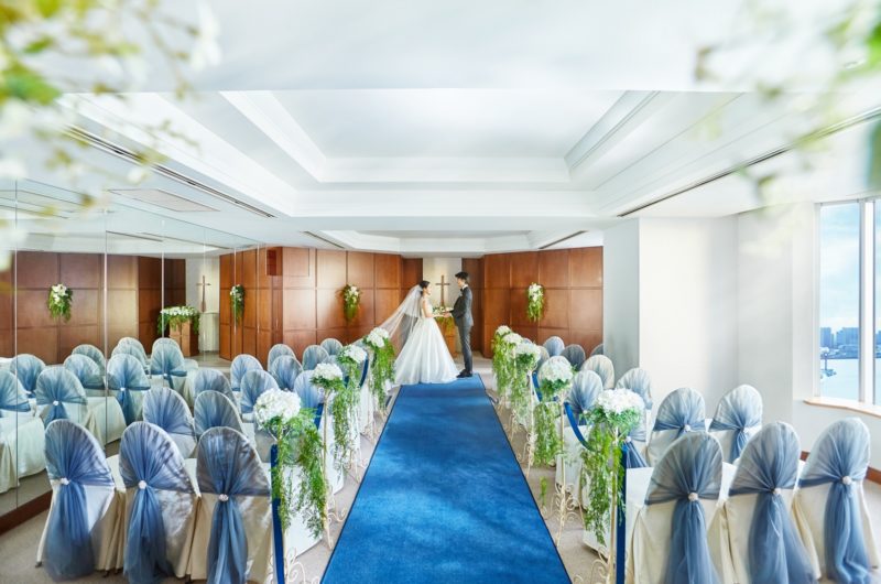 オーシャンビューチャペル トーキョーベイ ホテル インターコンチネンタル 東京ベイ の少人数結婚式 家族挙式