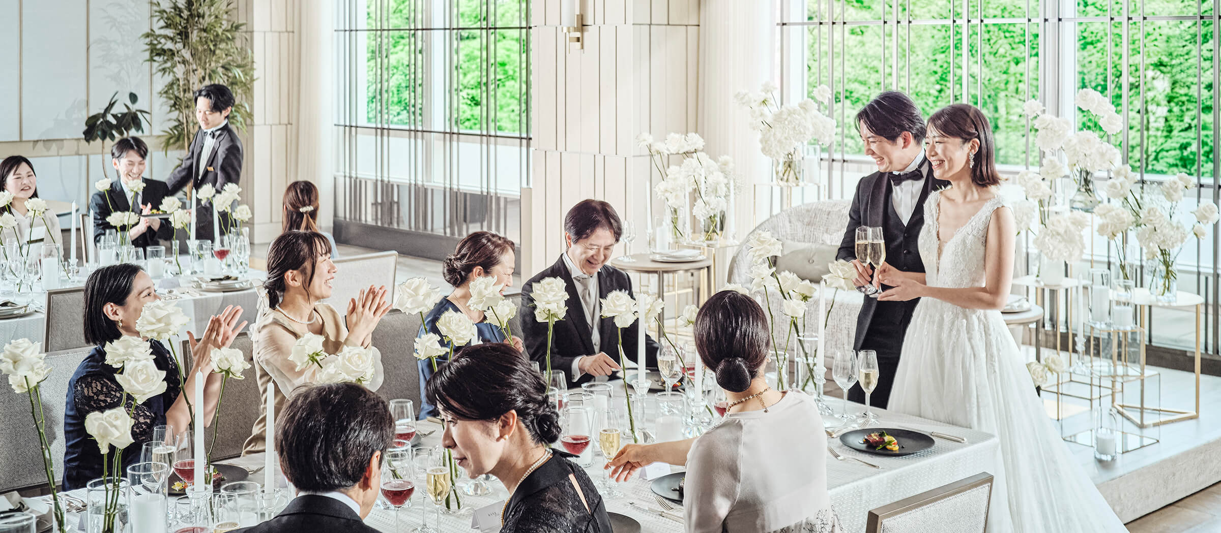 レストランウェディングでの家族挙式（家族婚）